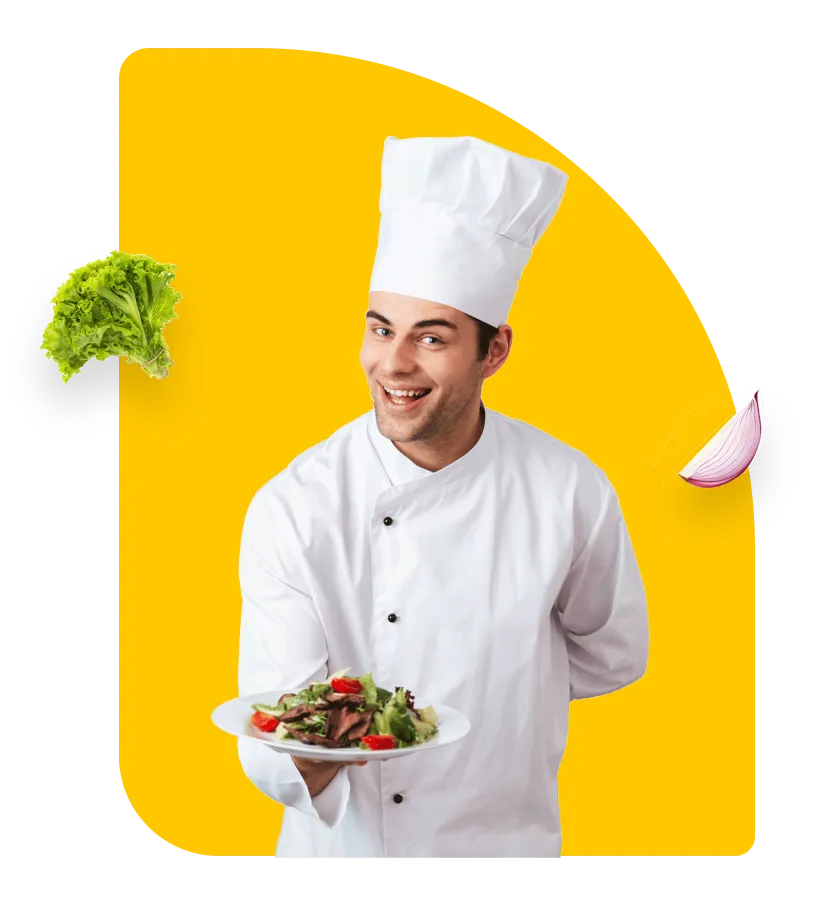 Our chef preparing a Haitian dish